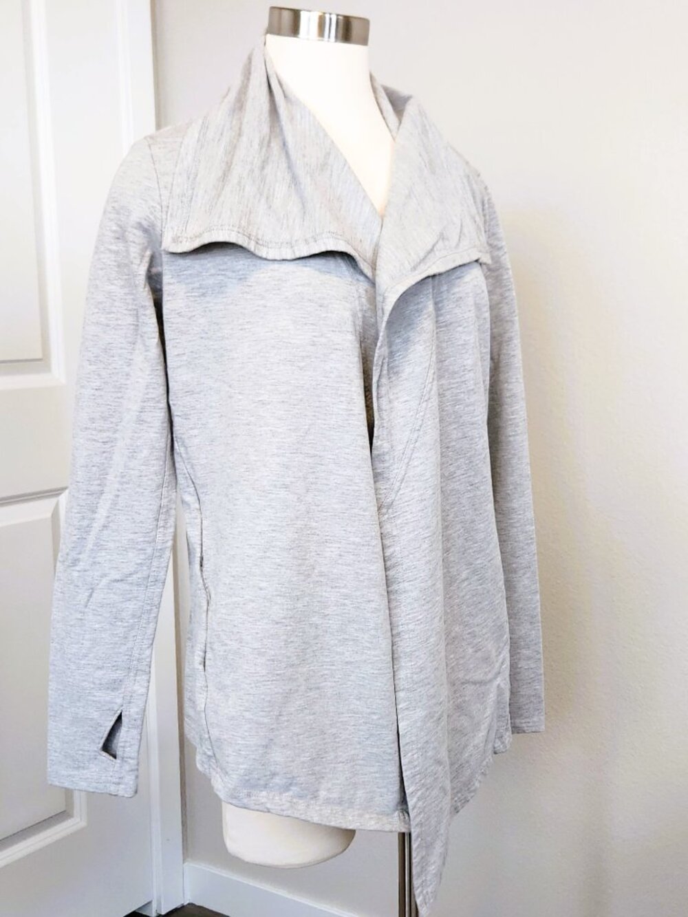 Green Tea Open Draped Cardigan